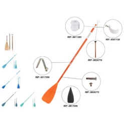 Pagaie Stand Up Paddle Démontable Et Réglable En 3 Parties (170-220cm Verte) 15 Pagaie Stand Up Paddle Démontable Et Réglable En 3 Parties (170-220cm Verte) -Plongée Série Magasin pagaie stand up paddle demontable et reglable en 3 parties 170 220cm verte 3