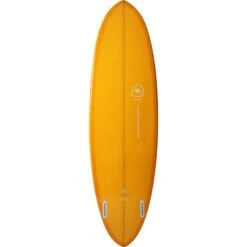 Planche De Surf BEAVER Mid Length Twin Pin Double Layer Orange 6'10" -Plongée Série Magasin planche de surf beaver mid length twin pin double layer orange 610 2