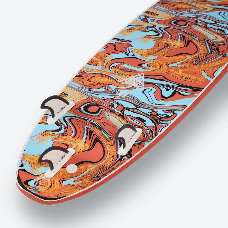 Planche De Surf Mousse 7' - 500 Orange 11 Planche De Surf Mousse 7' - 500 Orange – Image 9