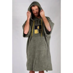 Poncho De Surf Vert | 100% Coton | Taille Unique | Unisexe | Avec Manches -Plongée Série Magasin poncho de surf vert 100 coton taille unique unisexe avec manches 3