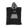 Poncho Noir Avec Poche Kangourou Zippée -Plongée Série Magasin poncho noir avec poche kangourou zippee