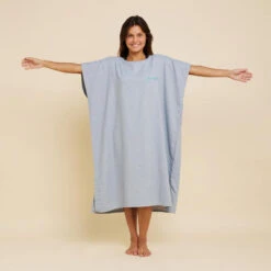 Poncho Surf Adulte - 100 Gris Chiné -Plongée Série Magasin poncho surf adulte 100 gris chine 1