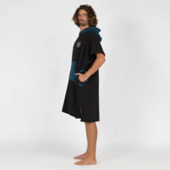 Poncho Surf Adulte - 500 Noir -Plongée Série Magasin poncho surf adulte 500 noir 4