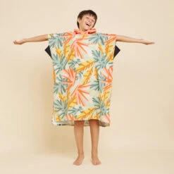 Poncho Surf Enfant 135 à 160 Cm - 550 Jungle 13 Poncho Surf Enfant 135 à 160 Cm - 550 Jungle -Plongée Série Magasin poncho surf enfant 135 a 160 cm 550 jungle 1