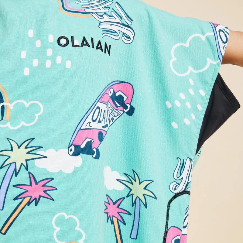 Poncho Surf Enfant 135 à 160 Cm - 550 Skatepark 8 Poncho Surf Enfant 135 à 160 Cm - 550 Skatepark – Image 6