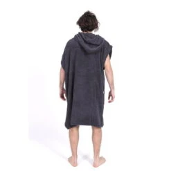 Poncho Surf | Gris | Sans Manches | Grande Taille -Plongée Série Magasin poncho surf gris sans manches grande taille 3