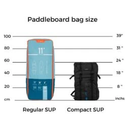 Sac à Dos De Transport De Stand Up Paddles Gonflables Compact Itiwit 8'/9/S/M/L -Plongée Série Magasin sac a dos de transport de stand up paddles gonflables compact itiwit 89sml 4