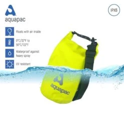 Aquapac Sac étanche 7L Heavyweight Avec Bandoulière Vert Acide -Plongée Série Magasin sac etanche 7l heavyweight avec bandouliere vert acide 1