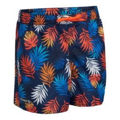 Short De Bain 100 Kid Bleu Rouge