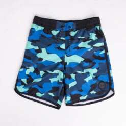 SHORT DE BAIN 500 BLEU CAMO -Plongée Série Magasin short de bain 500 bleu camo 8