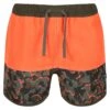 Regatta Short De Bain SERGIO Enfant (Orange Vif / Vert Kaki Sombre) -Plongée Série Magasin short de bain sergio enfant orange vif vert kaki sombre