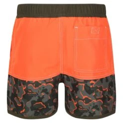 Regatta Short De Bain SERGIO Enfant (Orange Vif / Vert Kaki Sombre) -Plongée Série Magasin short de bain sergio enfant orange vif vert kaki sombre 2