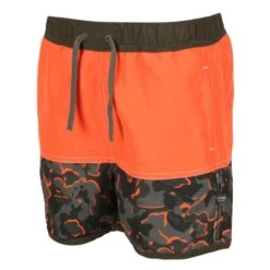 Regatta Short De Bain SERGIO Enfant (Orange Vif / Vert Kaki Sombre) -Plongée Série Magasin short de bain sergio enfant orange vif vert kaki sombre 3
