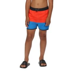 Regatta Short De Bain SERGIO Enfant (Rouge Vif / Bleu Vif) -Plongée Série Magasin short de bain sergio enfant rouge vif bleu vif 3