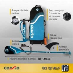 Stand Up Paddle Gonflable All-Round Argo Dropstitch TTS 335x84x15cm 11'x33"x6" -Plongée Série Magasin stand up paddle gonflable all round argo dropstitch tts 335x84x15cm 11x33x6 5