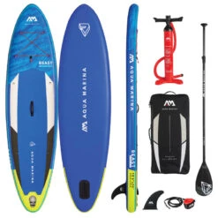 Aqua Marina Stand Up Paddle Gonflable – Beast 10'6" 15cm D'épaisseur Avec Pompe, Pagaie,