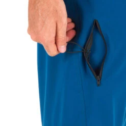 Surf Boardshort Long 500 Uni Blue -Plongée Série Magasin surf boardshort long 500 uni blue 2