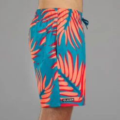 Surf Boardshort Standard 100 BIGPALM BLUE -Plongée Série Magasin surf boardshort standard 100 bigpalm blue 2