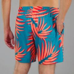 Surf Boardshort Standard 100 BIGPALM BLUE -Plongée Série Magasin surf boardshort standard 100 bigpalm blue 4