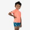 T-shirt Anti UV Bébé Manches Courtes Corail -Plongée Série Magasin t shirt anti uv bebe manches courtes corail