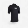 Quiksilver Tee Shirt Anti UV Homme Manches Courtes Surf Noir -Plongée Série Magasin tee shirt anti uv homme manches courtes surf noir