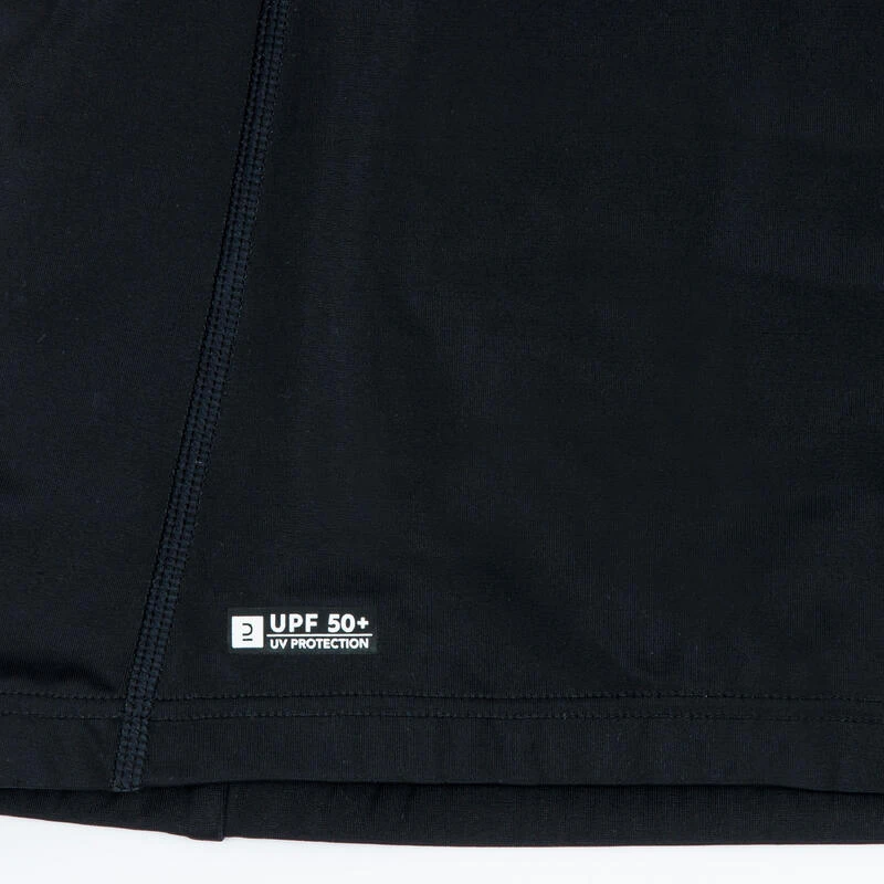 Tee Shirt Anti Uv Manches Longues Garçon - 500 Vortex Noir 6 Tee Shirt Anti Uv Manches Longues Garçon - 500 Vortex Noir – Image 4