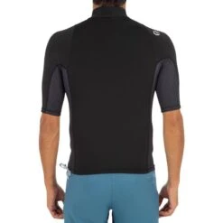 Tee Shirt Anti Uv Surf Top 500 Manches Courtes Homme Noir -Plongée Série Magasin tee shirt anti uv surf top 500 manches courtes homme noir 3