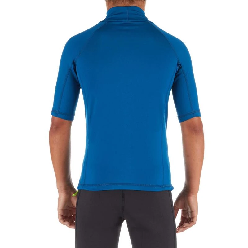 Tee Shirt Polaire Manches Courtes Enfant Bleu 4 Tee Shirt Polaire Manches Courtes Enfant Bleu – Image 2