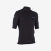 Tee Shirt Surf Top Thermique 900 Polaire Manches Courtes Homme Noir -Plongée Série Magasin tee shirt surf top thermique 900 polaire manches courtes homme noir