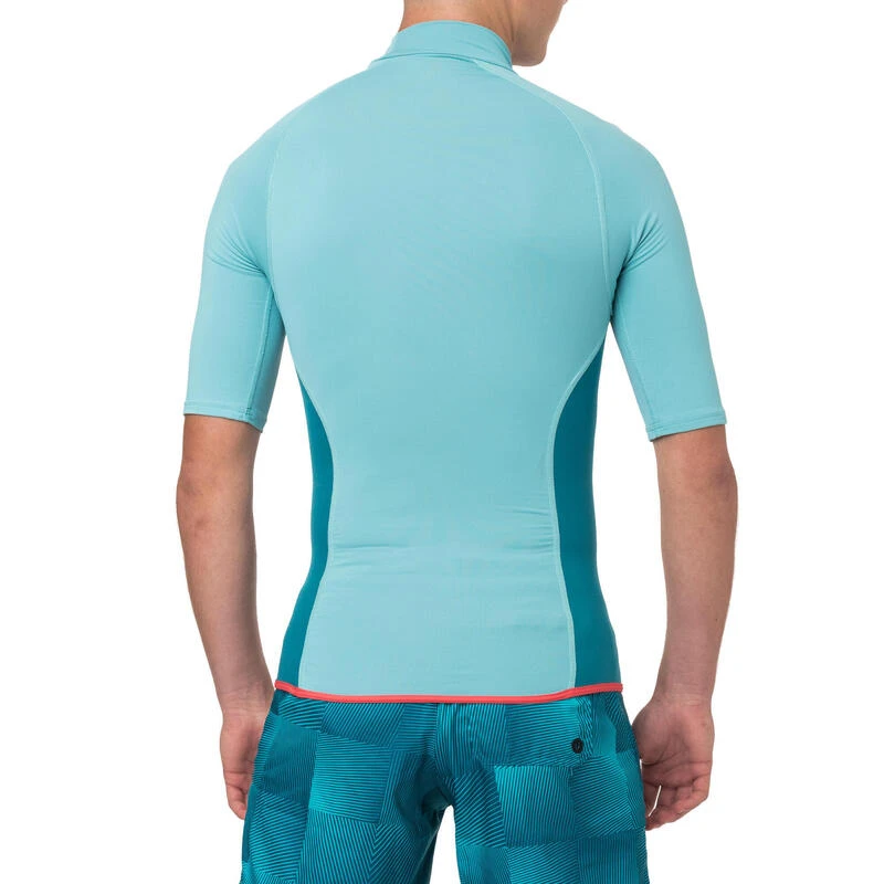 Top Néoprène 100 Manches Courtes Homme Turquoise 7 Top Néoprène 100 Manches Courtes Homme Turquoise – Image 5