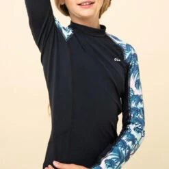 Top Solaire Fille Manche Longue Noir Presana -Plongée Série Magasin top solaire fille manche longue noir presana 4