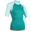 Top Thermique Néoprène 100 Manches Courtes Femme Turquoise 1 Top Thermique Néoprène 100 Manches Courtes Femme Turquoise -Plongée Série Magasin top thermique neoprene 100 manches courtes femme turquoise