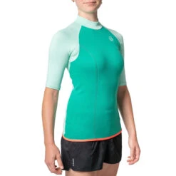 Top Thermique Néoprène 100 Manches Courtes Femme Turquoise -Plongée Série Magasin top thermique neoprene 100 manches courtes femme turquoise 3