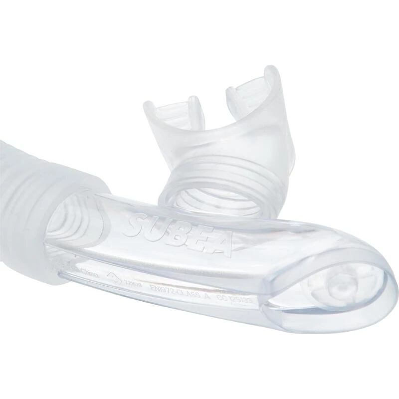 Tuba Plongée Avec Soupape - 100 Gris Tempête 7 Tuba Plongée Avec Soupape - 100 Gris Tempête – Image 5