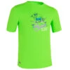 Water Tee Shirt Anti UV Surf Enfant Vert Imprimé -Plongée Série Magasin water tee shirt anti uv surf enfant vert imprime