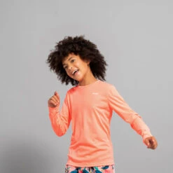 Water Tee Shirt Anti UV Surf Manches Longues Junior Corail -Plongée Série Magasin water tee shirt anti uv surf manches longues junior corail 4