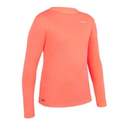 Water Tee Shirt Anti UV Surf Manches Longues Junior Corail -Plongée Série Magasin water tee shirt anti uv surf manches longues junior corail 5