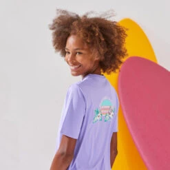 Water Tee Shirt Junior Manche Courte Ibiscus Violet -Plongée Série Magasin water tee shirt junior manche courte ibiscus violet 5