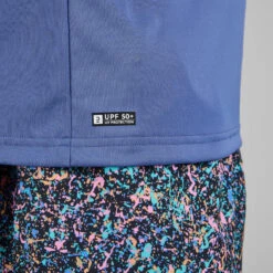 WATER TEE SHIRT Top Anti UV Surf Manches Longues Homme Blue -Plongée Série Magasin water tee shirt top anti uv surf manches longues homme blue 2