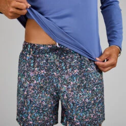 WATER TEE SHIRT Top Anti UV Surf Manches Longues Homme Blue -Plongée Série Magasin water tee shirt top anti uv surf manches longues homme blue 3